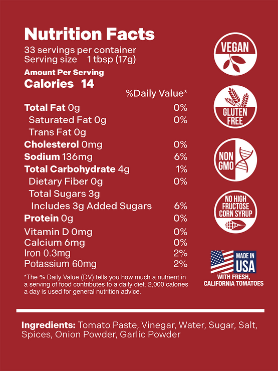 Nutrition Facts and Ingredients