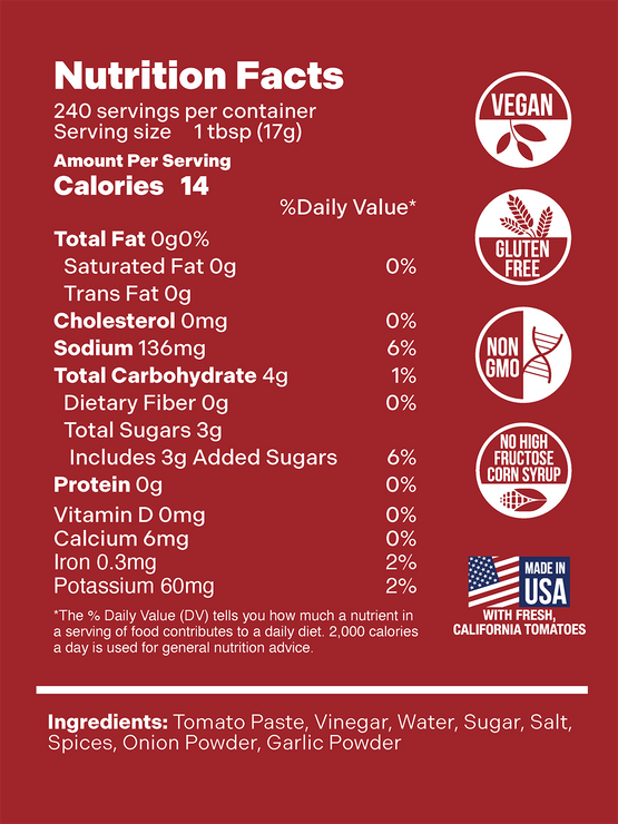 Nutrition Facts and Ingredients